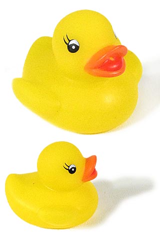 Yellow Rubber Ducky : Classic Size Duck : Bath Toy : Ernie Sesame Street