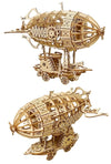 Airship Wooden Kit Retro Zeppelin DIY 3D Wood Puzzle