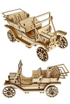 Antique Car Wooden Kit : Large Vehicle : DIY 3D Project