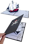 Pirate Ship Popup 3D Card : Amazing LovePop Birthday