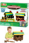 Frontier Logs 114 Pieces Log Cabins Building Set | poptoptoys.