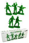 Green Army Men GI Candles 4 Small Soldiers | poptoptoys.