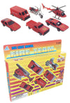 Fire Emergency Set of 6  Die Cast Vehicles | poptoptoys.