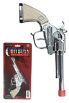 Cowboy Play Gun Pistol Silver Plastic Toy | poptoptoys.