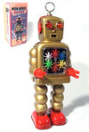 High Wheel Robot Gold | poptoptoys.