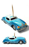 Blue Sedan Ornament | poptoptoys.